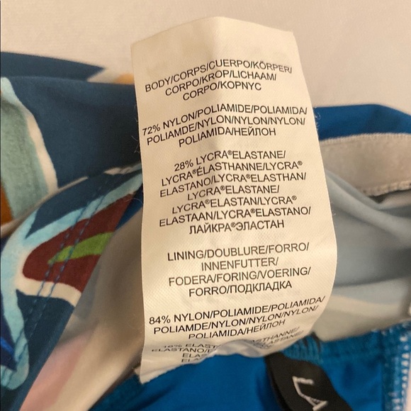 LA-BLANCA Women Swim Tankini
Hipster Floral Neck Top Size 4 - Picture 5 of 9